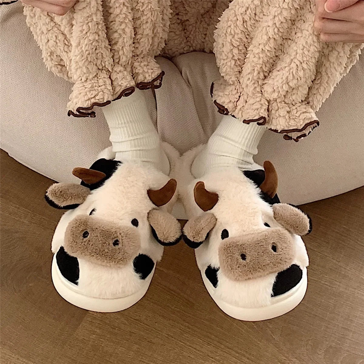 Pantoufle femme - Vache